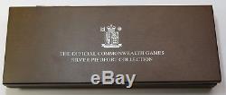 2002 Official Commonwealth Games Silver Piedfort Collection World Coin #18773D