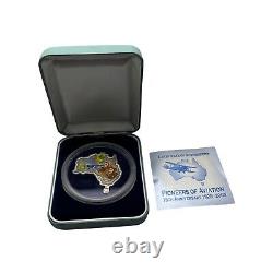2003 PROOF. 999 Silver Coin Australia Map Shaped Aviation Ulm Kingsford 1oz LE