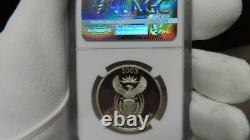 2003 SOUTH AFRICA SILVER 10 CENTS rhino RHINOCEROUS NGC PF 69 ULTRA CAMEO lowpop