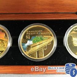 2004 Great Rail Journeys of the World Gold Plated Premium Edition 5 Coin Set