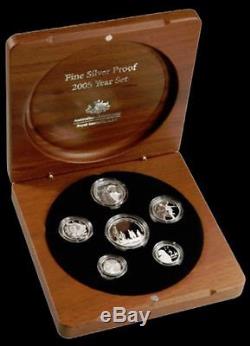 2005 Fine Silver Coin Year Set Australia End of World War II