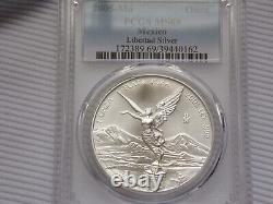 2005-MO PCGS MS69 ONZA. 999 SILVER LIBERTAD Pop 23 Highest Grade