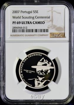 2007INCM Portugal S5 World Scouting Centennial NGC PF 69 UCAM Top Grade