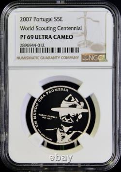 2007INCM Portugal S5 World Scouting Centennial NGC PF 69 UCAM Top Grade