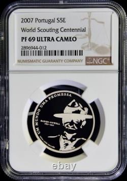 2007INCM Portugal S5 World Scouting Centennial NGC PF 69 UCAM Top Grade