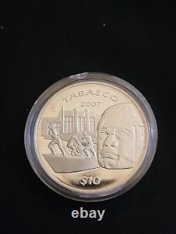 2007 10 Pesos Tabaco Proof UNC