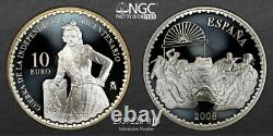 2008M Spain S10E Manuela Malasana War of Indep. 200th Anniv PF 69 UC +COA