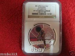 2010 Tuvalu Samurai Great Warriors PR PF 69 NGC. 999 1 oz Silver Coin low&toppop