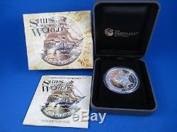 2011/12 Tuvalu Ships That Changed The World. Silver Proof Coin Complete 5 Coins