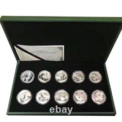 2011-2020 China 10YUAN Panda Silver Coins 30g(1oz) 10PCS With box Panda coin