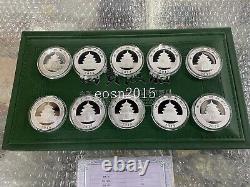 2011-2020 China 10YUAN Panda Silver Coins 30g(1oz) 10PCS With box Panda coin