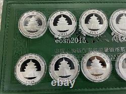 2011-2020 China 10YUAN Panda Silver Coins 30g(1oz) 10PCS With box Panda coin