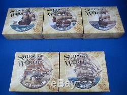 2012 $1 Tuvalu Silver Proof Coin Ships That Changed The World Five Coin Set