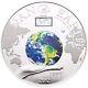 2012 50 Grams Proof Silver $10 Nano Earth The World In Your Hand Coin