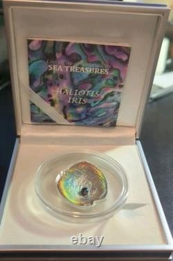 2012 Haliotis Iris $5 Silver Coin Republic Of Palau With Box And COA Super Rare