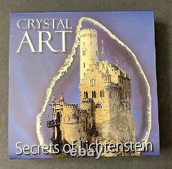 2012 Niue Island $2 Secrets Of Lichtenstein Castle 2 OZ Crystal Art Silver Coin
