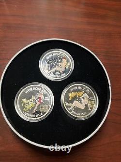 2012 Niue WWII Nose Art 1 oz Silver Coin Set. Three Coins