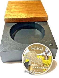 2013 $1 Kangaroo 1oz 99.9 silver proof with display holder Perth Mint. LAST ONE