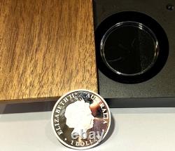 2013 $1 Kangaroo 1oz 99.9 silver proof with display holder Perth Mint. LAST ONE