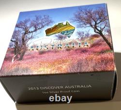 2013 $1 Kangaroo 1oz 99.9 silver proof with display holder Perth Mint. LAST ONE