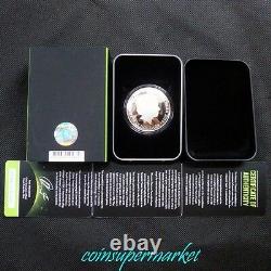 2013 Australia Southern Sky PAVO 1oz Silver Proof Colored Domed Coin COA & Box