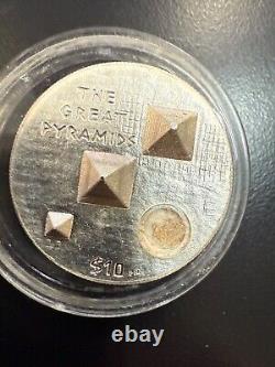 2013 Egypt's Great Pyramids 3D Ultra High Relief 1 oz silver coin