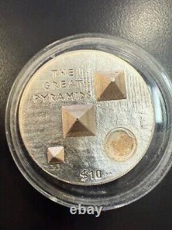 2013 Egypt's Great Pyramids 3D Ultra High Relief 1 oz silver coin