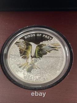 2013 Niue $2 BIRDS OF PREY OSPREY999 Silver One Troy Oz No. 01486 Mintage 5000
