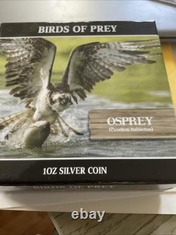 2013 Niue $2 BIRDS OF PREY OSPREY999 Silver One Troy Oz No. 01486 Mintage 5000