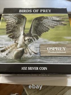 2013 Niue $2 BIRDS OF PREY OSPREY999 Silver One Troy Oz No. 01486 Mintage 5000