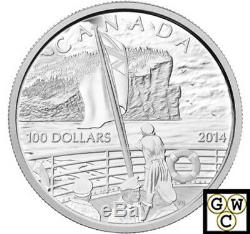 2014 $100 Fine Silver Coin 100th Ann. Of The Declaration- First World War(13987)