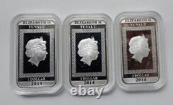 2014 3PCS set Tuvalu Transformers commemorative silver coin 1oz3 Mirage coin