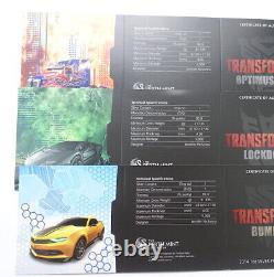 2014 3PCS set Tuvalu Transformers commemorative silver coin 1oz3 Mirage coin