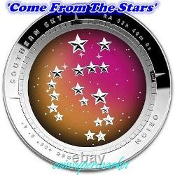 2014 Australia Southern Sky Orion 1oz Silver Proof Colored Domed Coin COA & Box