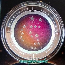 2014 Australia Southern Sky Orion 1oz Silver Proof Colored Domed Coin COA & Box