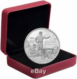 2014 Canada 75th Anniversary of the Second World War $30 Fine Silver Coin