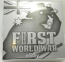 2014 WORLD WAR 1 DECLARED 5oz Silver Proof Coin WW1