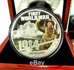 2014 WORLD WAR 1 WAR DECLARED 5oz Silver Proof Coin