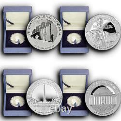 2015 America's National Monuments NIUE 4 Coins Set 1 oz Proof Silver Coins