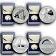 2015 America's National Monuments Niue 4 Coins Set 1 Oz Proof Silver Coins