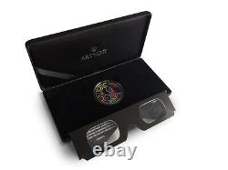 2015 Chromadepth coin with 3D glasses world premier 1 oz fine silver coin