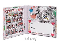 2015 Disney Mickey and Minnie Crazy in Love 1 oz Silver Coin