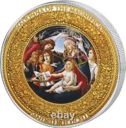 2015 Madonna del Magnificat Sandro Botticelli perfection of art 2 oz silver coin