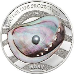 2015 Marine Life Protection Rainbow of the Sea 1 oz Pure Silver Coin