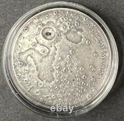 2015 Niue $1 Moon- From Solar System series 1 oz Antique Finish silver coin