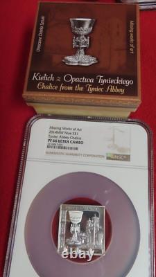 2015 Niue Tyenic Abbey Chalice Missing Works of Art NGC PF66.999 Silver 1 oz CO