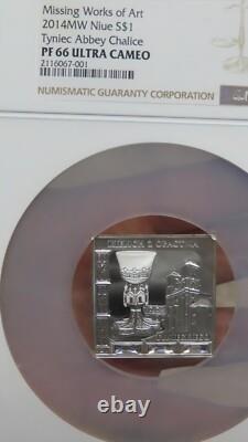 2015 Niue Tyenic Abbey Chalice Missing Works of Art NGC PF66.999 Silver 1 oz CO