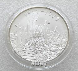 2015 Royal Mint First World War Reality £10 Ten Pound Silver Proof Coin Box Coa