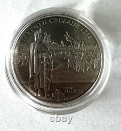 2015 Seven Crusade saint Louis IX silver coin