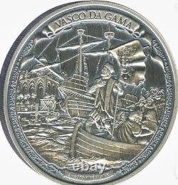 2016 2oz Silver Niue Vasco Da Gama PF70 Antiqued